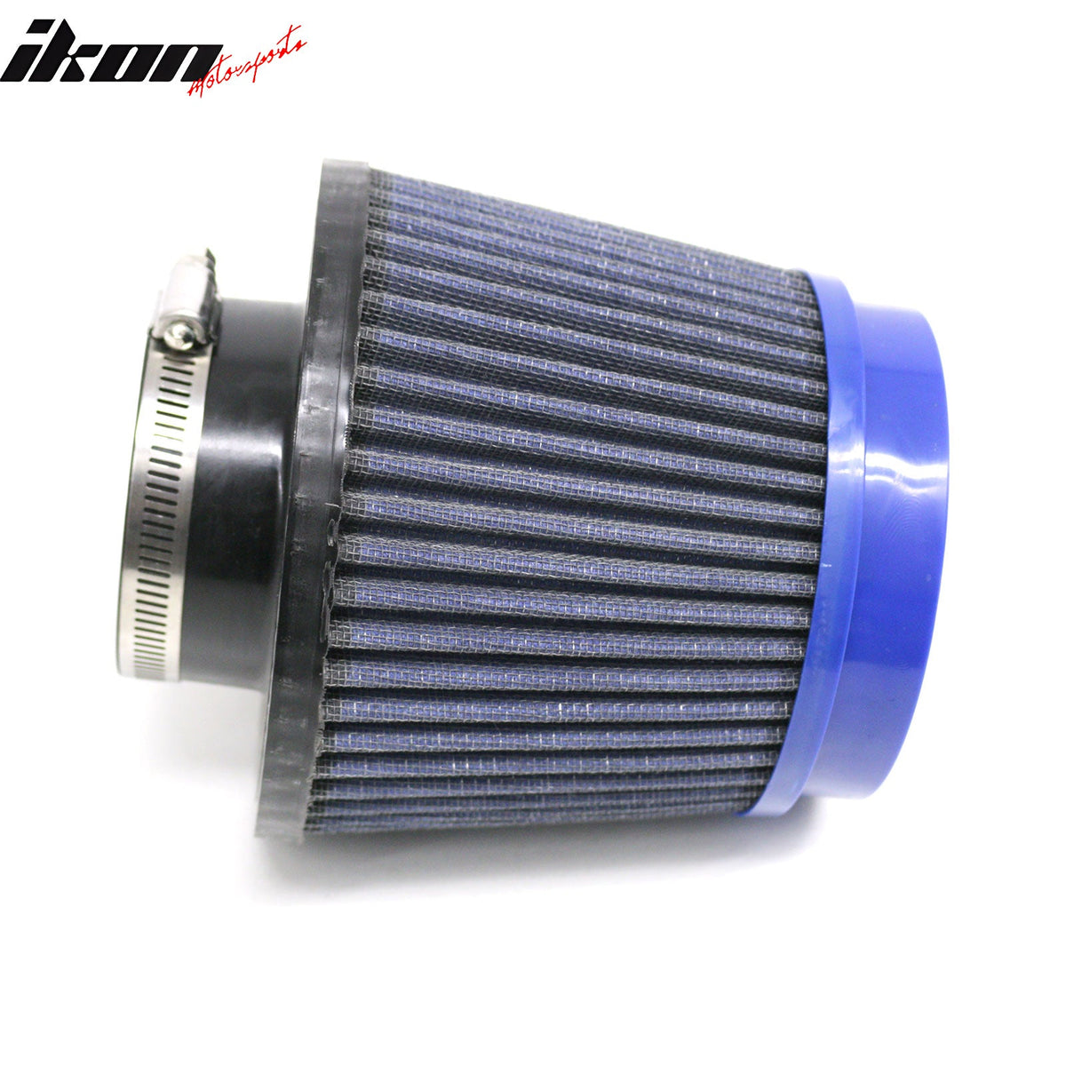 Universal 3" 76mm High Flow Inlet Dry Filter Cold Air Intake Cone Replacement Blue