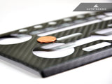 AutoTecknic Dry Carbon AC Stereo Dash Panel Cover - Nissan R35 GTR