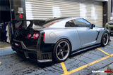 2008-2023 Nissan GTR R35 CBA DBA EBA Partial Carbon Fiber Rear Bumper With Black Light DarwinPRO (2024Nismo Design)
