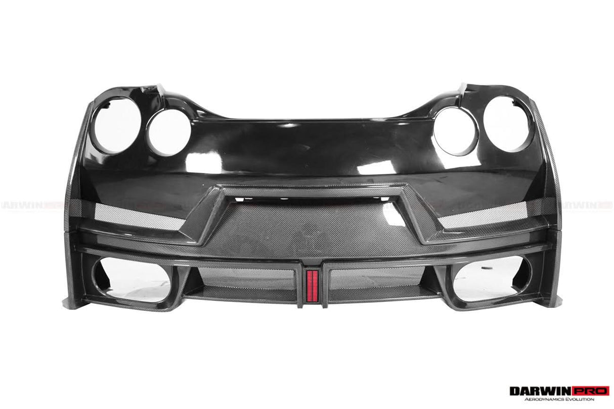 2008-2023 Nissan GTR R35 CBA DBA EBA Partial Carbon Fiber Rear Bumper With Black Light DarwinPRO (2024Nismo Design)