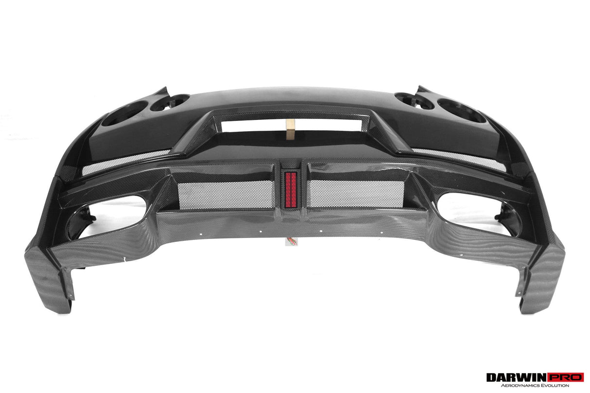 2008-2023 Nissan GTR R35 CBA DBA EBA Partial Carbon Fiber Rear Bumper With Black Light DarwinPRO (2024Nismo Design)