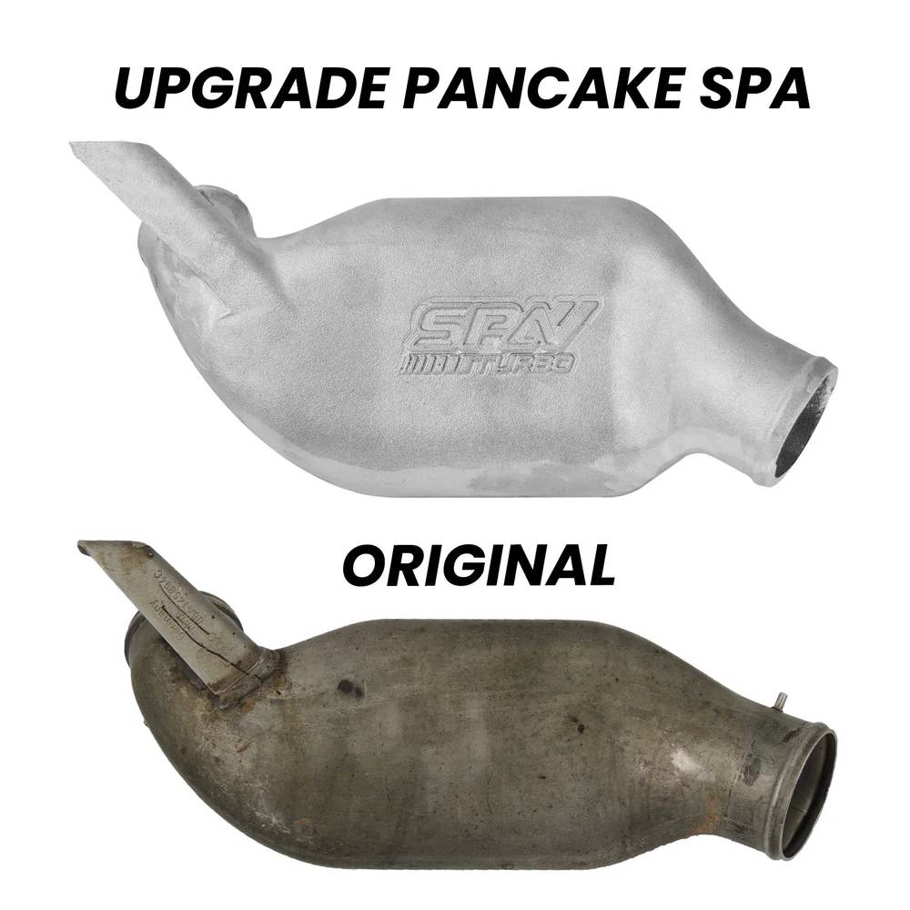 VW/Audi 1.8T 20V Turbo high flow pancake (lower intercooler pipe upgrade) Cast aluminum