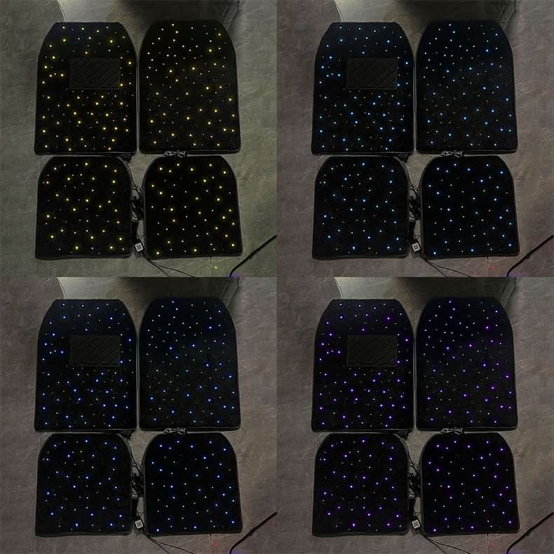 Universal RGB LED Starlight Floor Mats – App-Controlled Ambient Interior Lighting (Set)