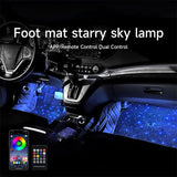 Universal RGB LED Starlight Floor Mats – App-Controlled Ambient Interior Lighting (Set)