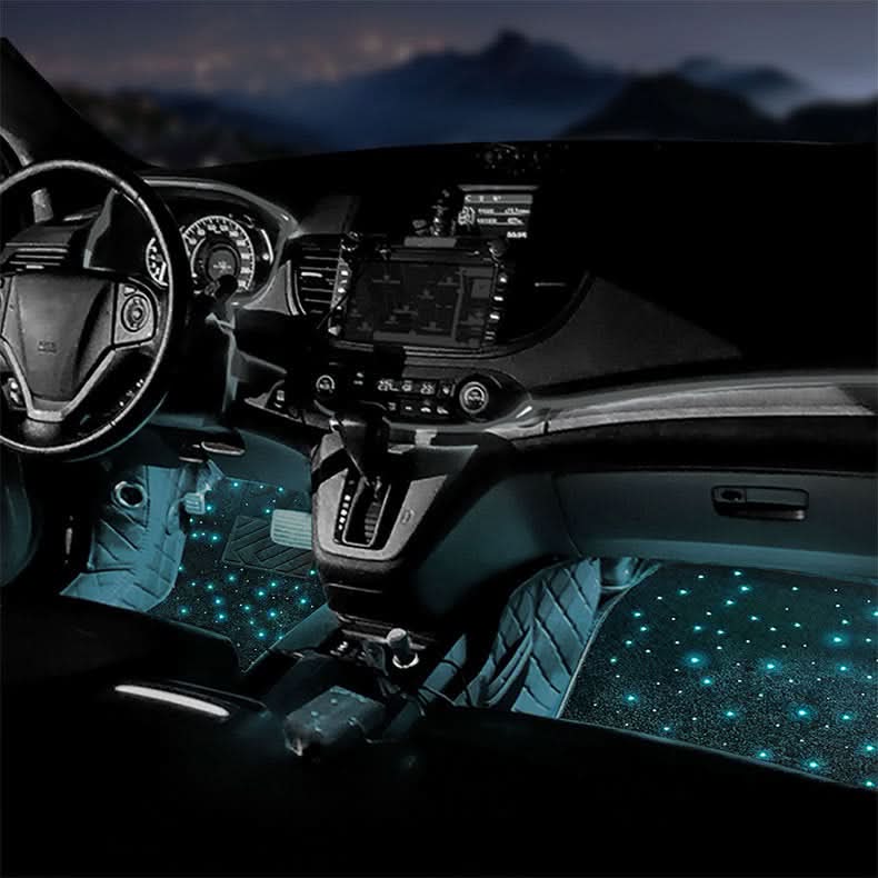 Universal RGB LED Starlight Floor Mats – App-Controlled Ambient Interior Lighting (Set)