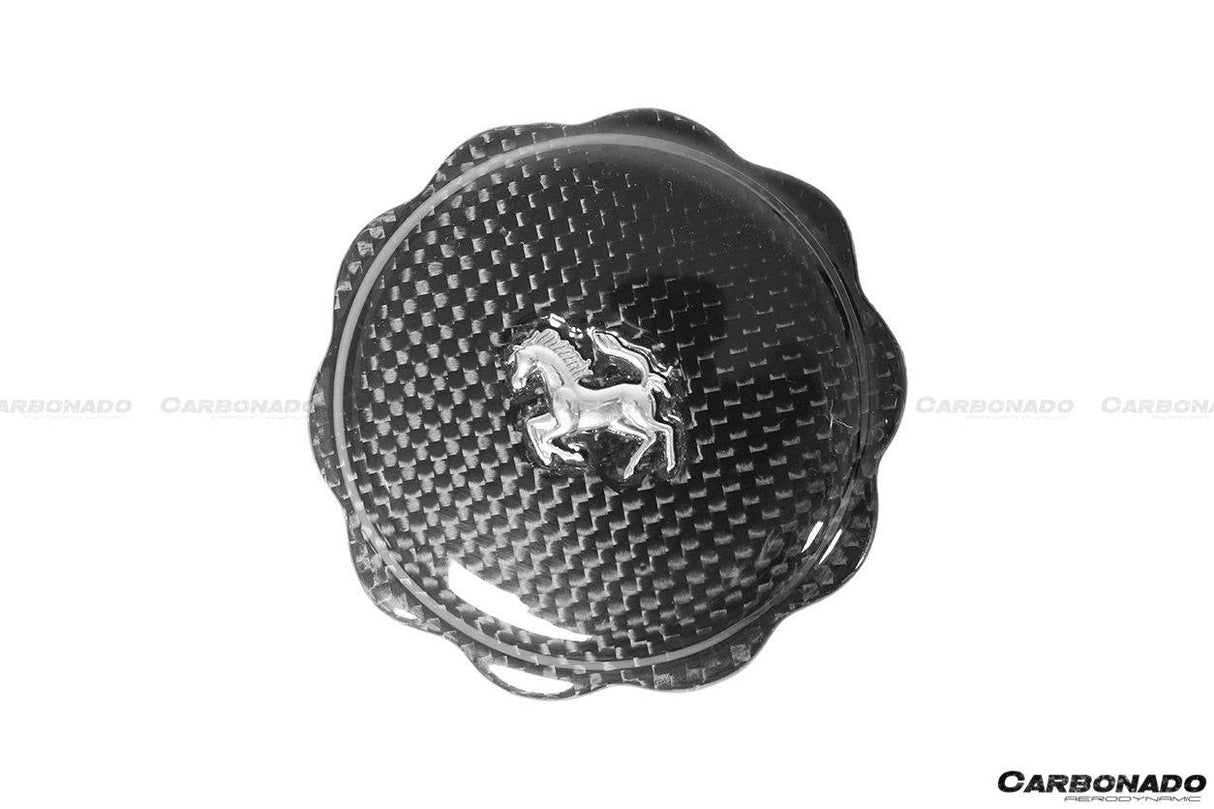 2010-2023 Ferrari (ALL MODELS) Dry Carbon Fiber Oil Cap Cover