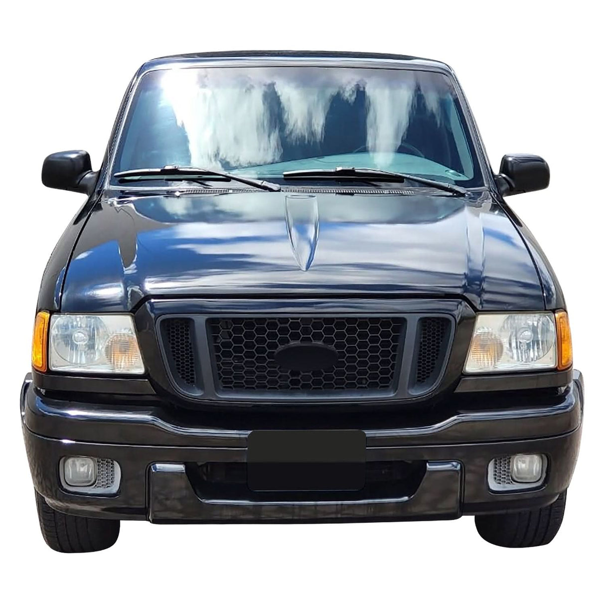 1993-1997 Ford Ranger/Bronco II Silver XLT Grille Assembly