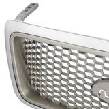 2004-2008 Ford F150 Lariat Style Front Grille Silver Chrome