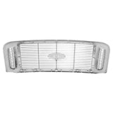 2005-2007 Ford F350 Super Duty Chrome Grille with Black Frame