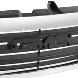 03-06 GMC Sierra 1500/2500 Black Chrome Grille Assembly