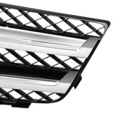 2010-2015 Mercedes GLK Silver/Black Grille with Aluminum Trim