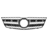 2010-2015 Mercedes GLK Silver/Black Grille with Aluminum Trim