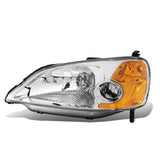 2001-2003 Honda Civic OE Style H4 Left Headlight