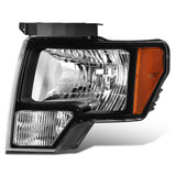2010-2014 Ford F-150 OE Style Black Housing Headlights - Left