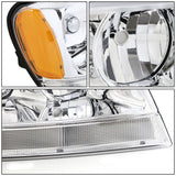 99-04 Jeep Grand Cherokee OE Style Right Headlight - Chrome Housing