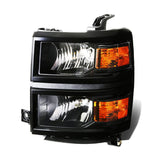 2014-2015 Chevrolet Silverado 1500 OE Style Left Headlight - Black Housing