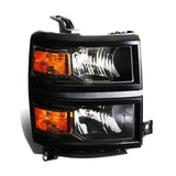 2014-2015 Chevrolet Silverado 1500 OE Style Right Headlight - Black