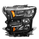2015-2017 Ford F-150 OE Style Left Headlight Black Housing