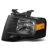 2007-2014 Ford Expedition OE Style H13 Headlight - Black Housing Left