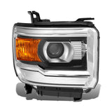 14-19 GMC Sierra OE Style Right Headlight - Black Housing H7 Halogen