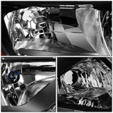 2014-2016 Nissan Rogue Halogen Headlights - Black Housing Right Side