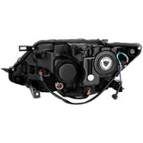 2014-2016 Nissan Rogue Halogen Headlights - Black Housing Right Side