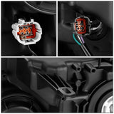 2014-2016 Nissan Rogue Halogen Headlights - Black Housing Right Side