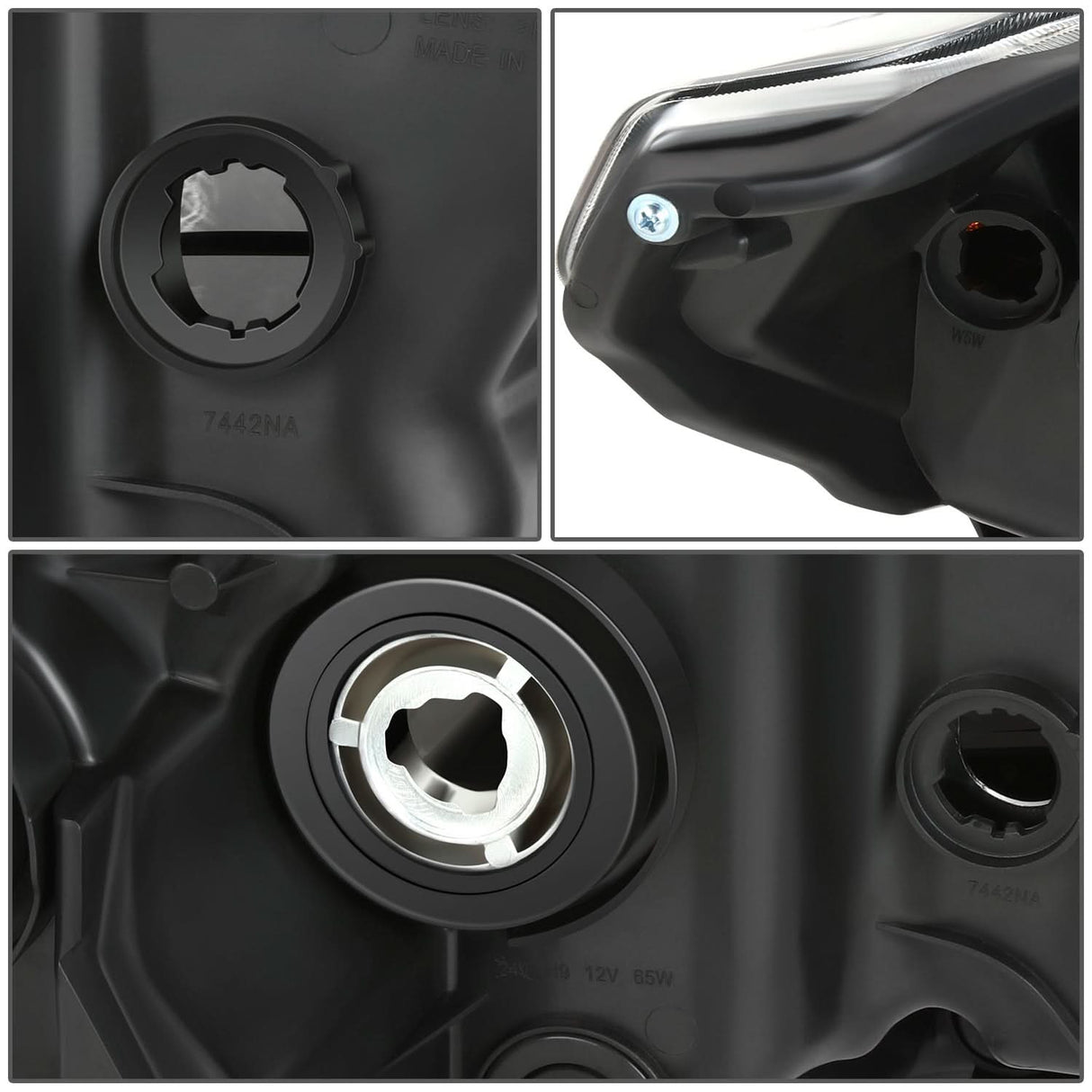 2016-2023 Toyota Tacoma OE Style LED DRL Headlights - Black Housing