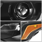 2018 Chevrolet Traverse OE Style Black Housing Headlights - Amber