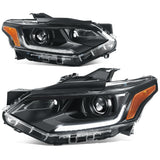 2018 Chevrolet Traverse OE Style Black Housing Headlights - Amber