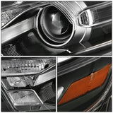 2013-2019 Ford Taurus OE Style Black Housing Headlights Set