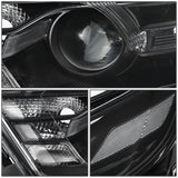 13-19 Ford Taurus OE Style Halogen Headlights Black Housing Clear