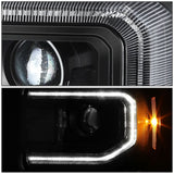 16-19 GMC Sierra 1500 OE Style HID DRL Headlights Black Housing
