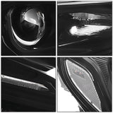 2018-2021 GMC Terrain OE Style Headlights - Black Housing Clear Reflector