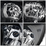 06-08 Subaru Forester OE Style Black Housing Clear Reflector Headlights