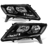 2013-2016 Nissan Pathfinder OE Style Headlights - Black Housing