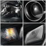 10-15 Chevrolet Equinox OE Style Projector Headlights Black Housing