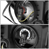 10-15 Chevrolet Equinox OE Style Projector Headlights Black Housing