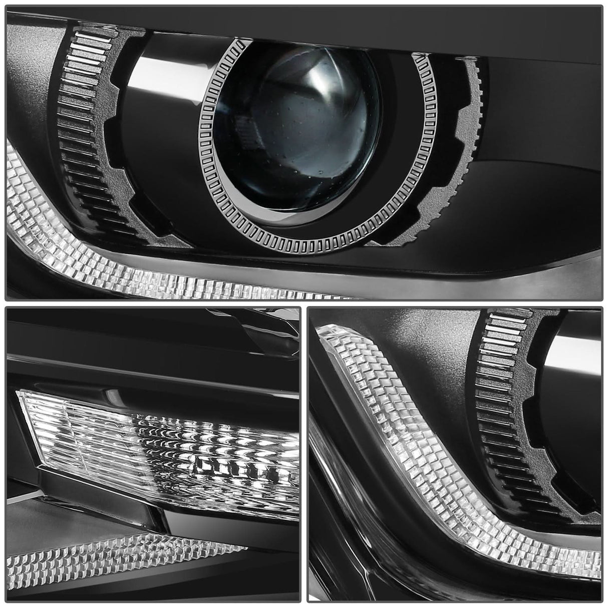 2016-2022 Chevrolet Camaro Projector Headlights - Black Housing