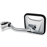 60-86 Jeep CJ Manual Folding Side Mirror - Chrome Left