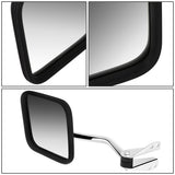 60-86 Jeep CJ Manual Folding Side Mirror - Chrome Left