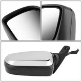 92-97 Ford Bronco F-150 F-250 F-350 Manual Chrome Left Mirror