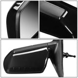 2012-2013 Kia Soul Manual Side Mirror - Textured Black Left