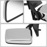 1986-1997 Nissan Pickup Manual Chrome Left Side Mirror