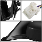03-05 Nissan 350Z OEM Powered Paintable Black Left Side Mirror