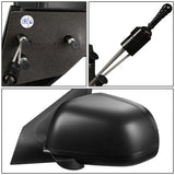 2012-2015 Nissan Versa OEM Manual Side Mirror - Textured Black Left