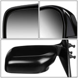 2000 Toyota Tacoma OEM Style Manual Side Mirror - Paintable Black Left