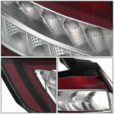 2015-2018 Ford Edge OE Style LED Tail Light - Right Red/Clear