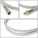 Universal Oil Feed Lines Kit - 40" Stainless Steel w/ 10AN Return