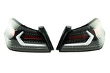 OLM Evolution Tail Lights Clear Lens Black Base White Bar 15+ WRX STI